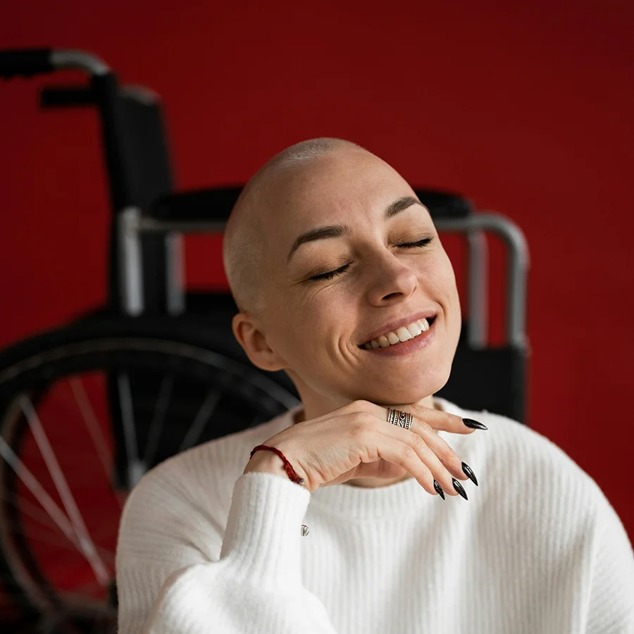 happy cancer survivor